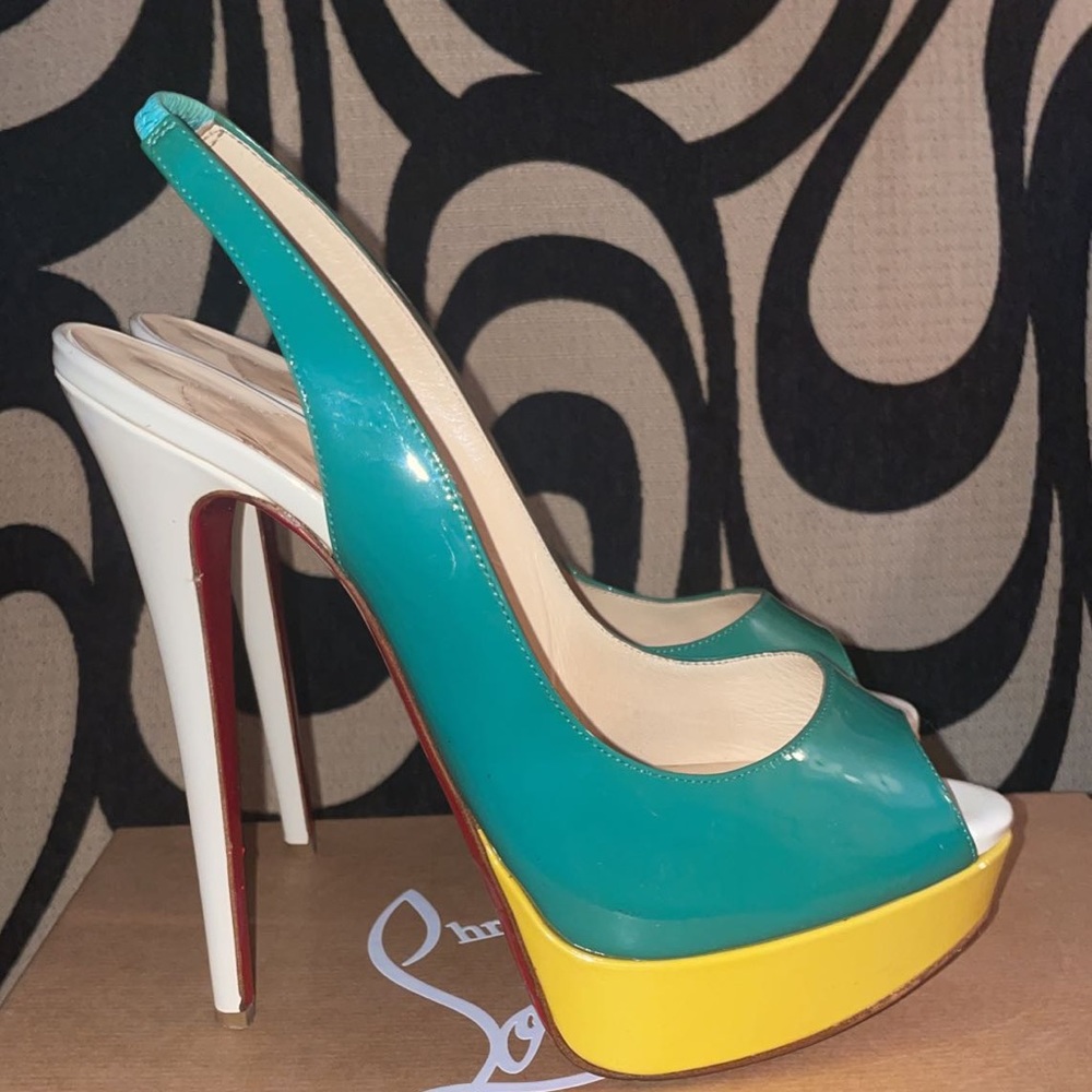 Multicolor Slingback Platforms - image 5